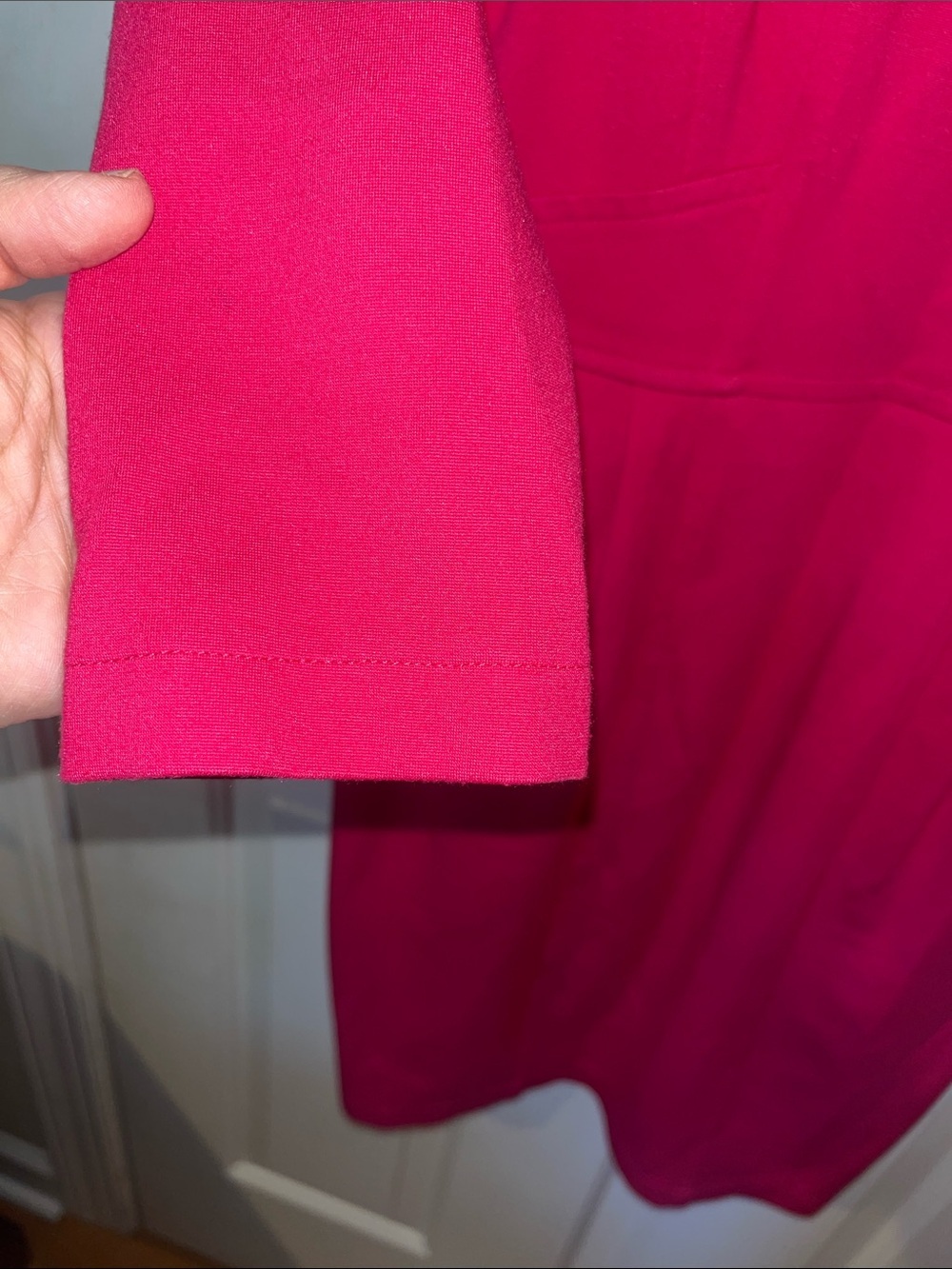 Nanette Lepore Hot Pink Sheath Dress 3/4 Sleeve Women’s Size 2 - Picture 7 of 7